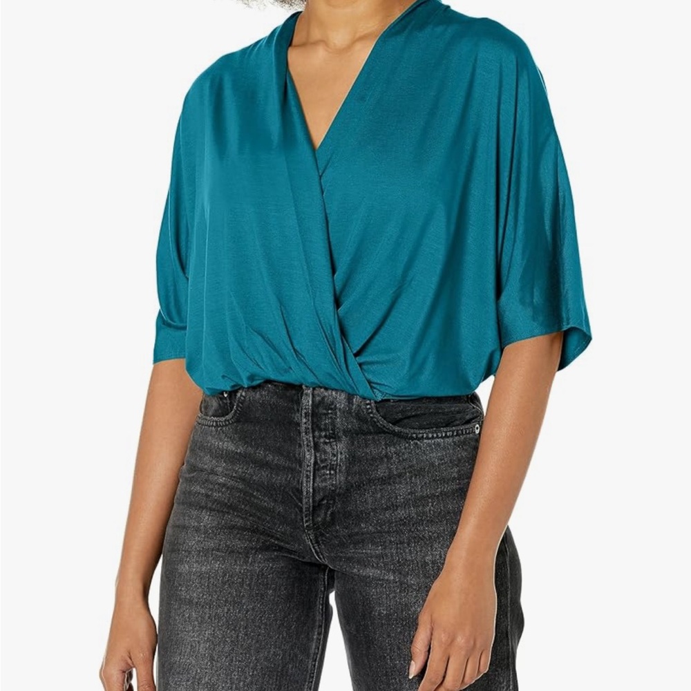 Trina Turk Teal Blouse for Women - Picture 2 of 4
